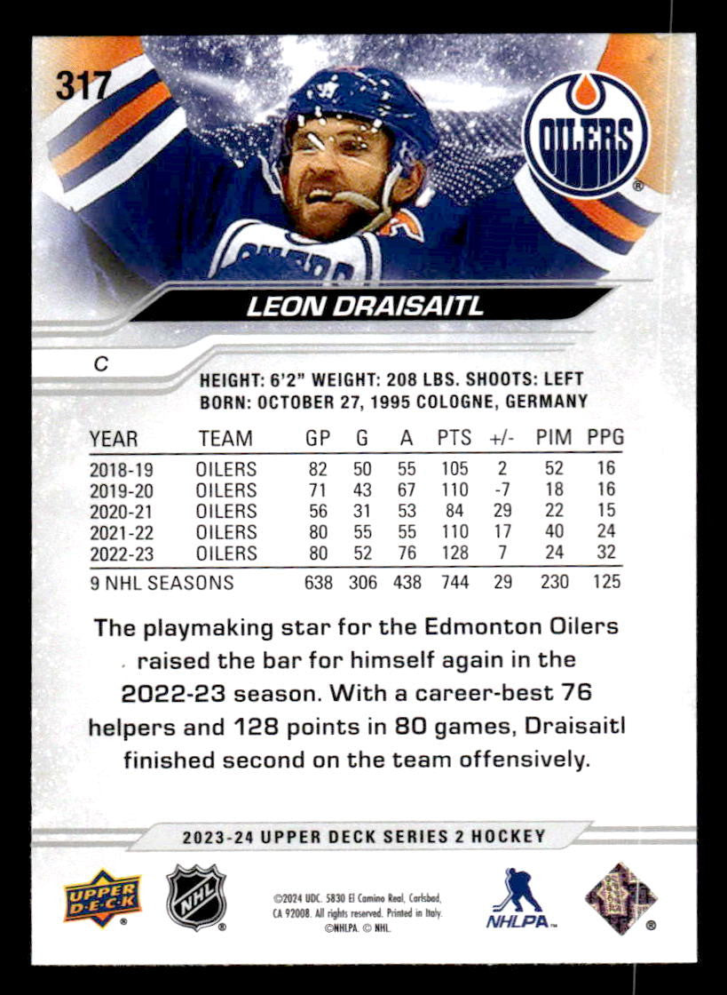 2023-24 Upper Deck #317 Leon Draisaitl