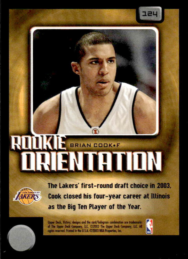 2003-04 Upper Deck Victory #124 Brian Cook