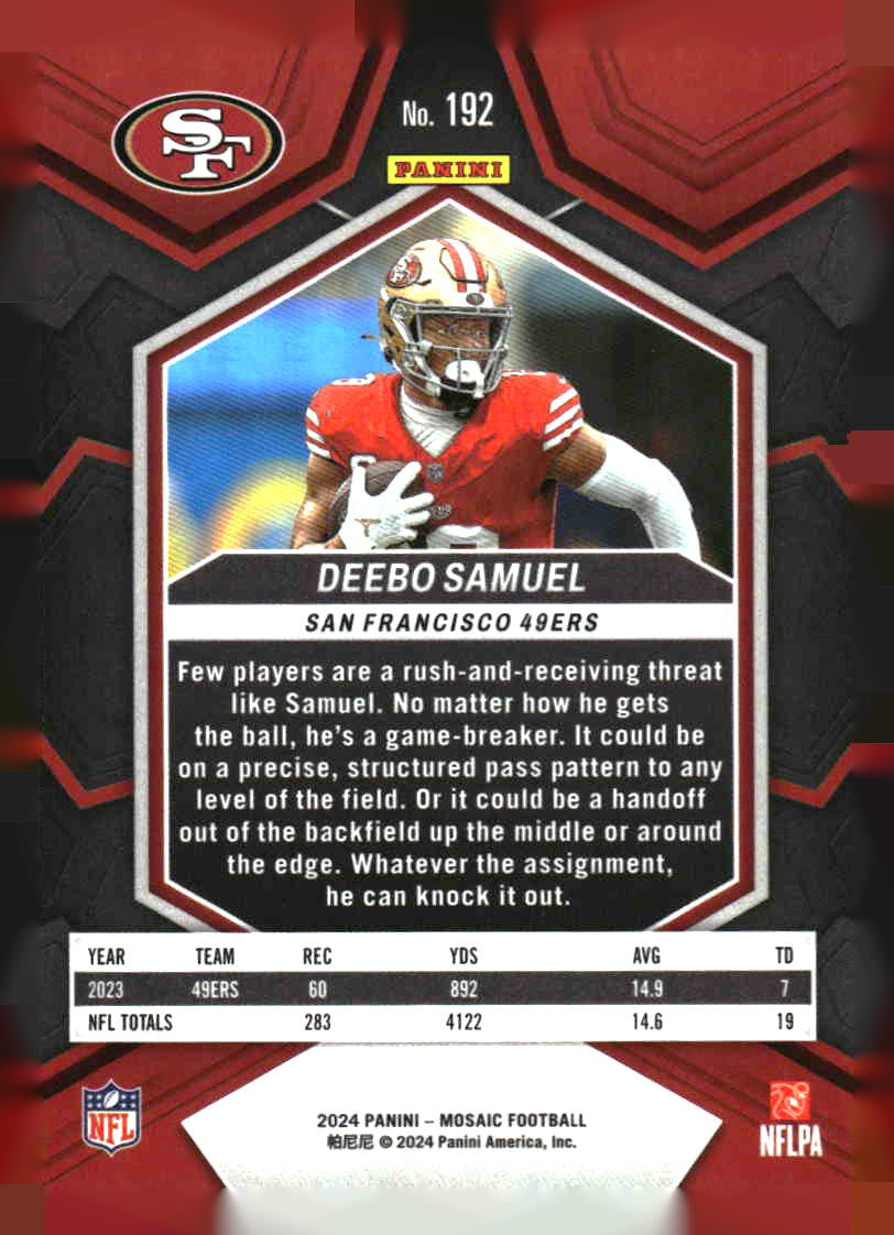 2024 Panini Mosaic #192 Deebo Samuel