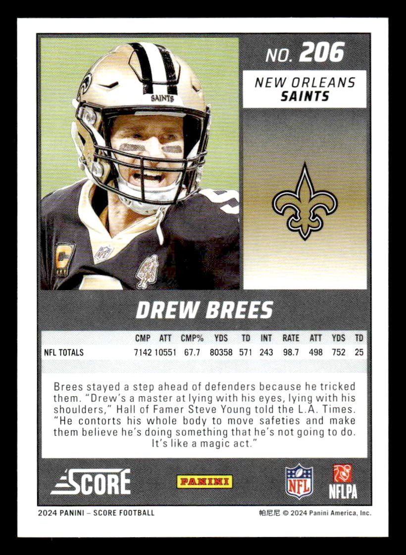 2024 Score #206 Drew Brees