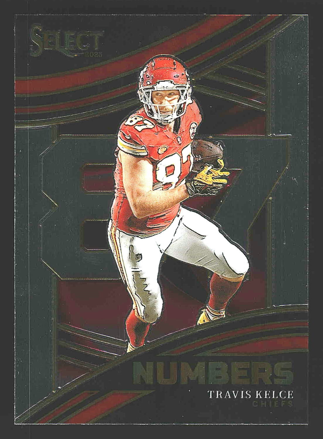 2023 Panini Select #NMB-TKE Travis Kelce Select Numbers