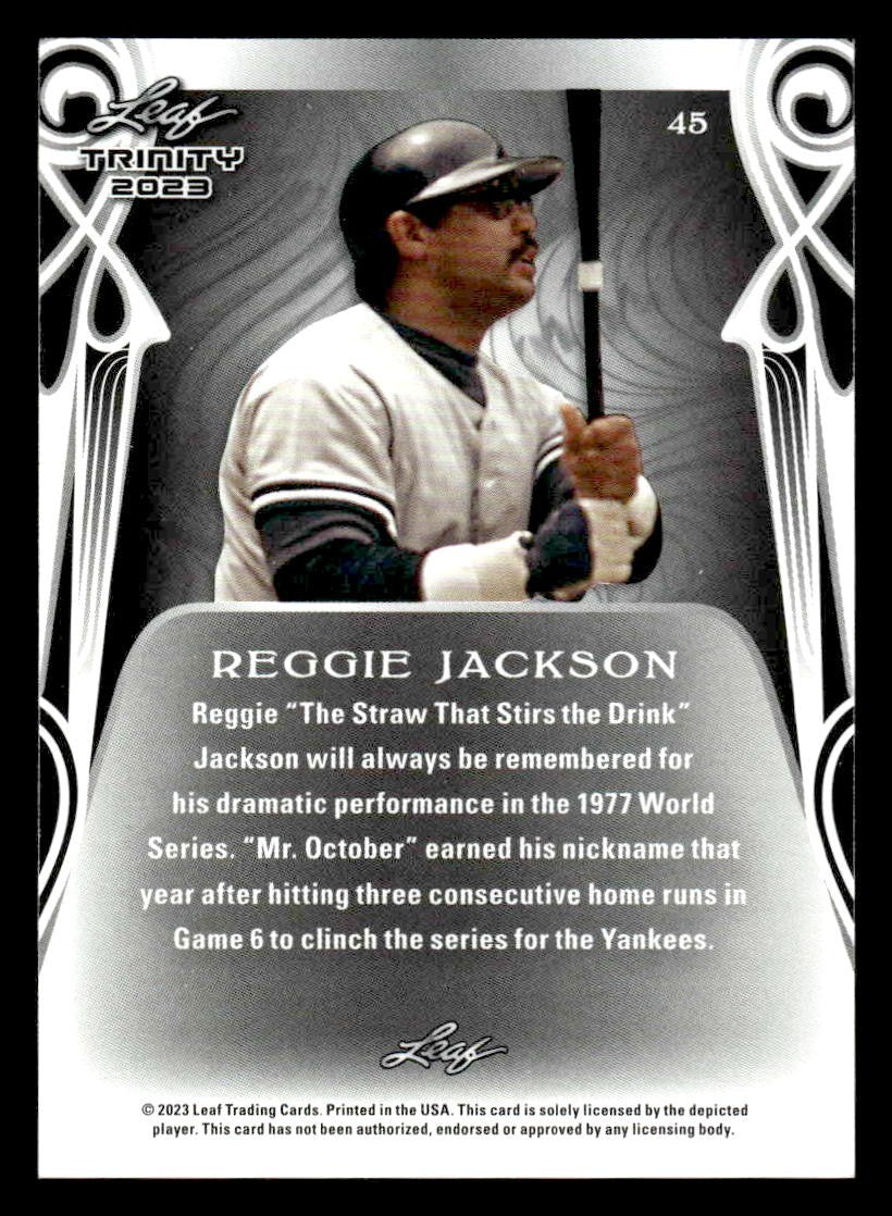 2023 Leaf Trinity #45 Reggie Jackson