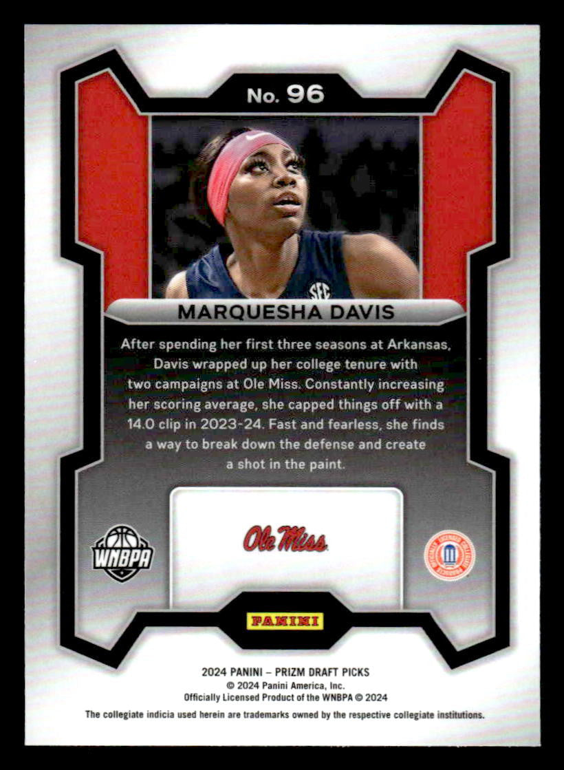 2024 Panini Prizm Draft Picks #96 Marquesha Davis