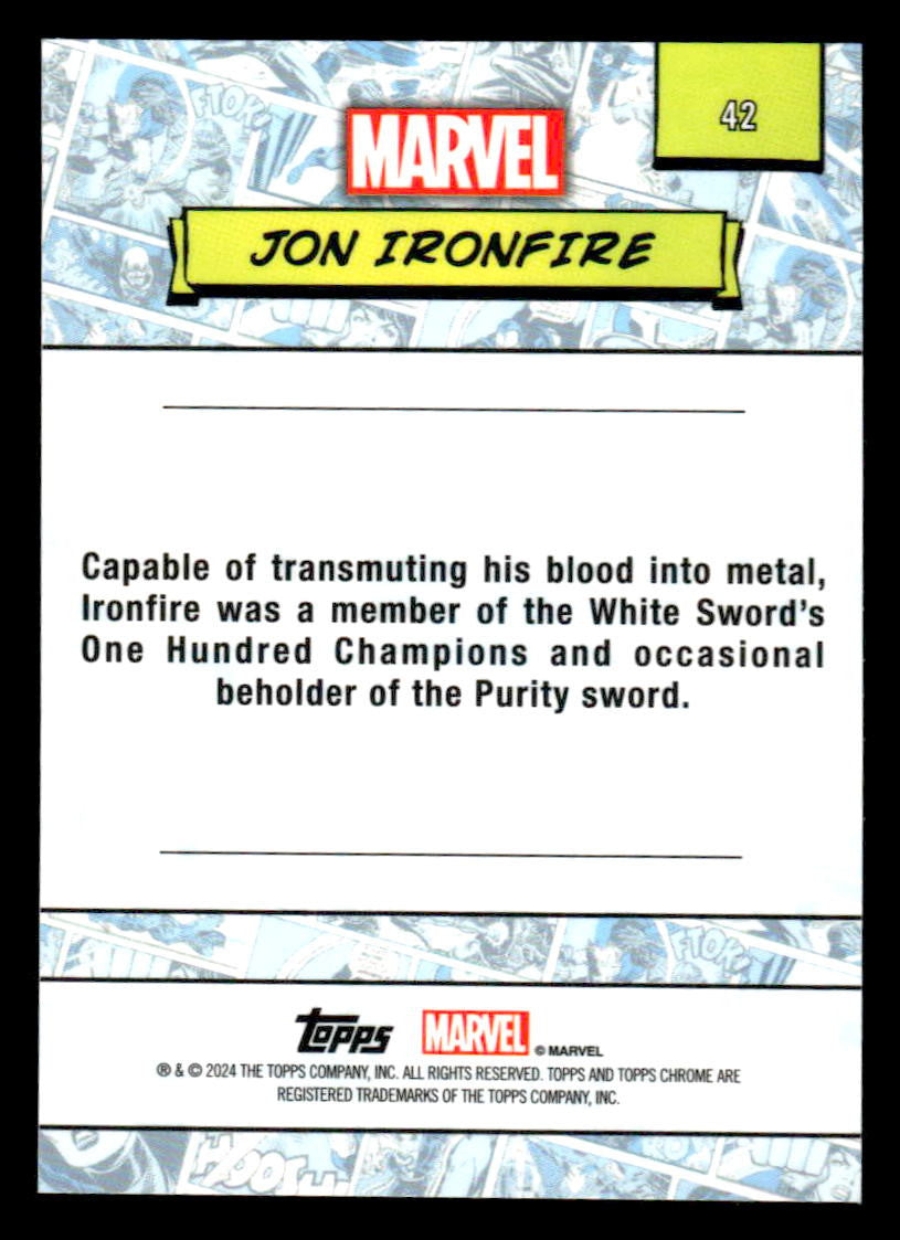 2024 Topps Chrome Marvel #42 Jon Ironfire