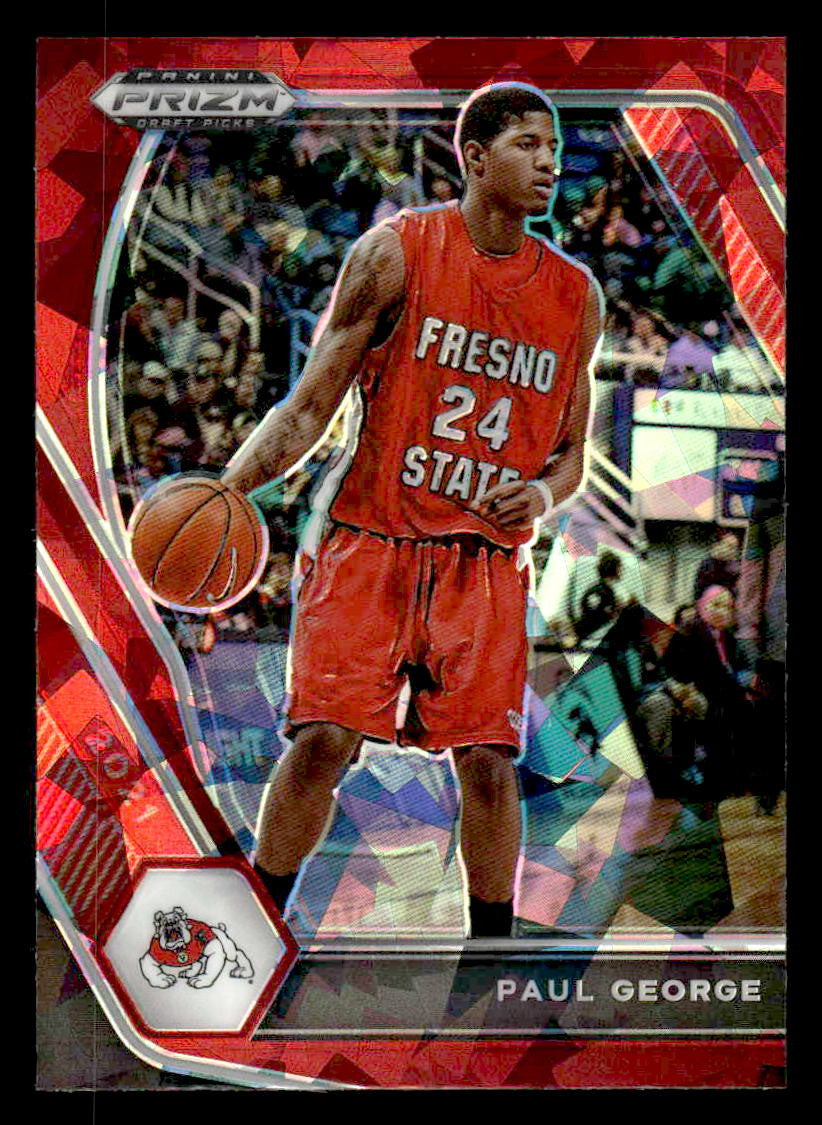 2021 Panini Prizm Draft Picks #69 Paul George Red Ice