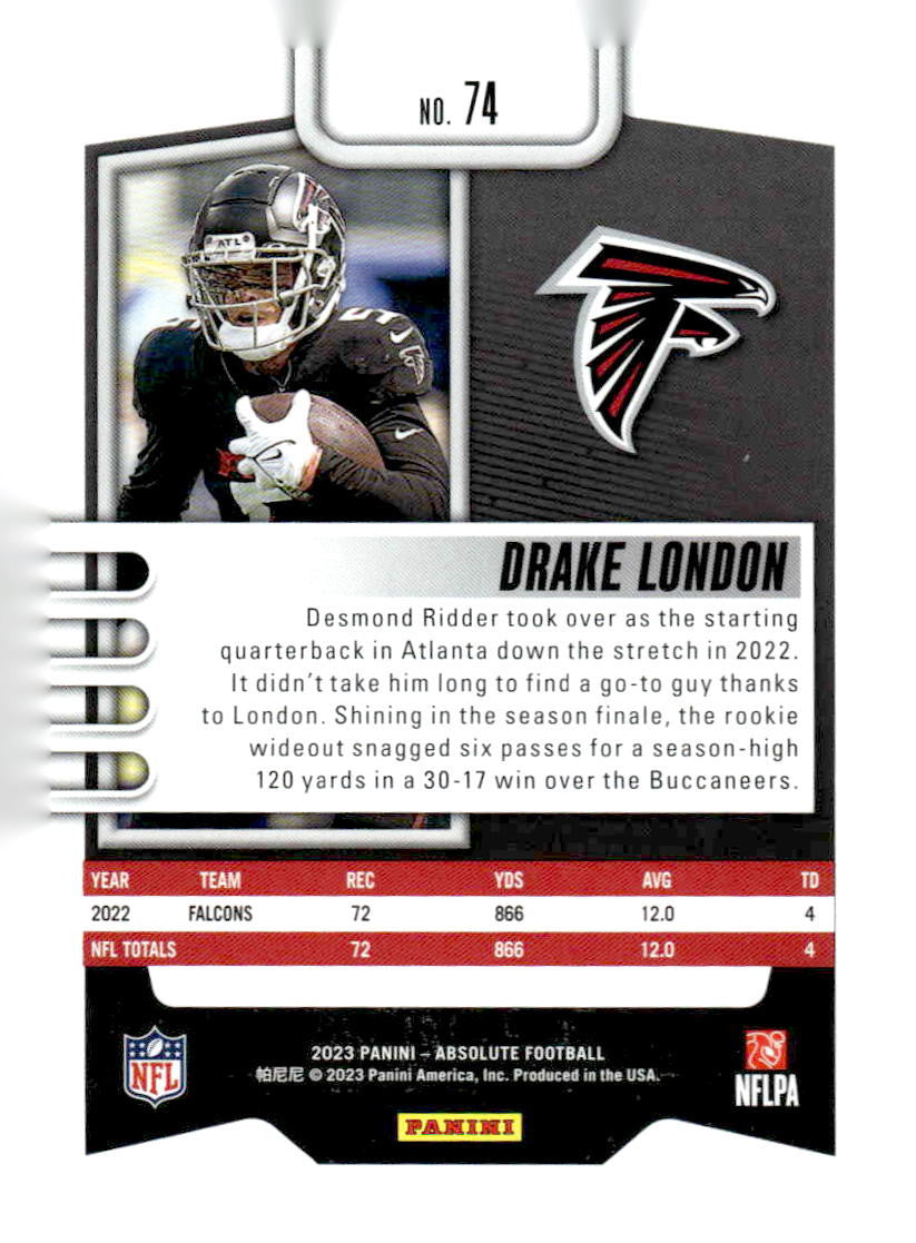 2023 Panini Absolute #74 Drake London Retail