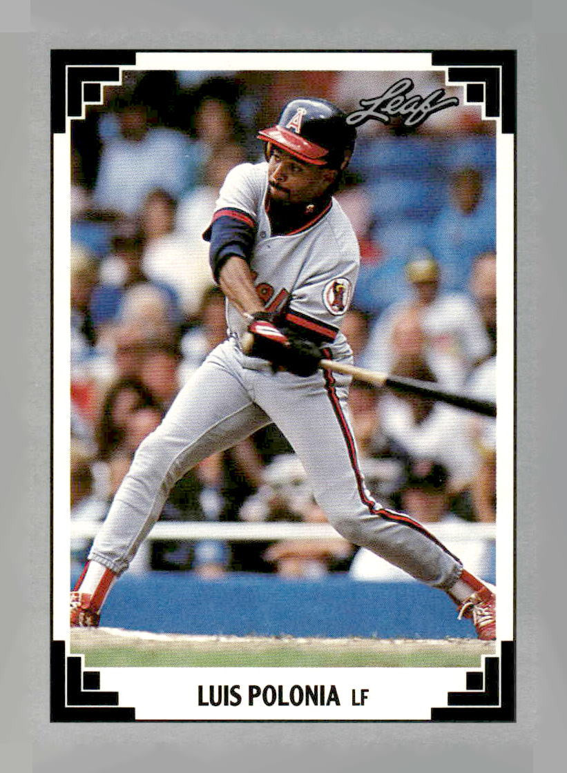1991 Leaf #81 Luis Polonia
