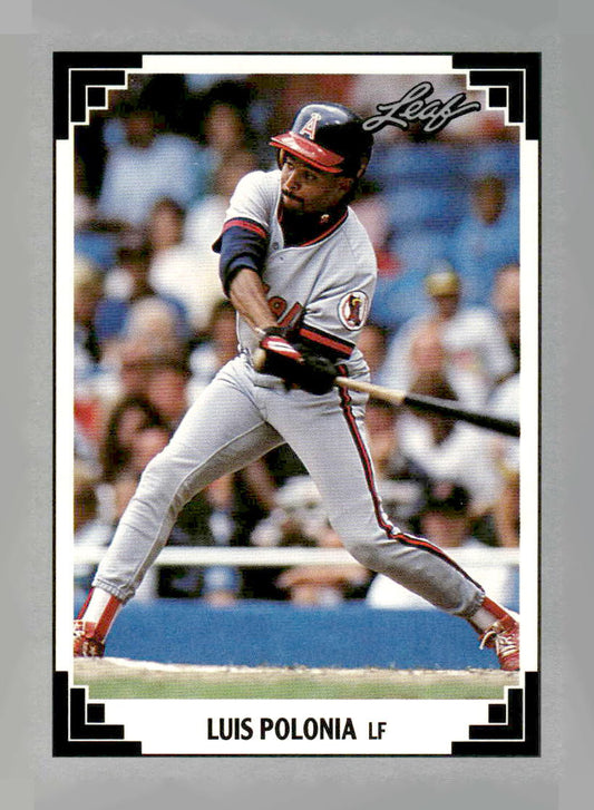1991 Leaf #81 Luis Polonia