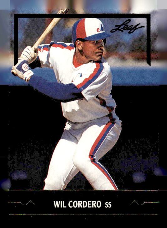 1991 Leaf #267 Wil Cordero Gold Rookies Numbered Variations