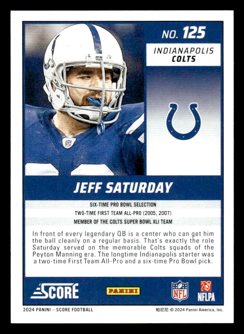 2024 Score #125 Jeff Saturday