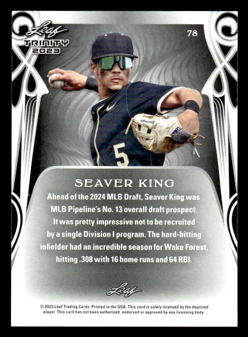 2023 Leaf Trinity #78 Seaver King