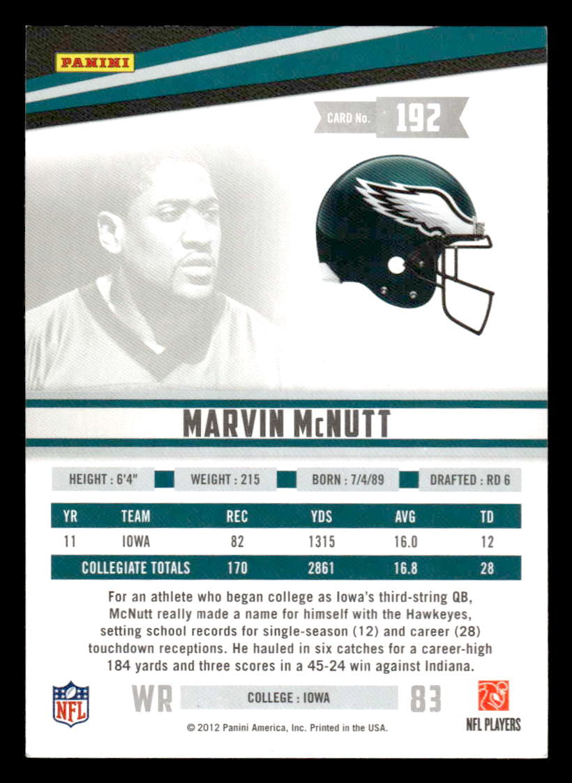 2012 Panini Rookies & Stars #192 Marvin McNutt