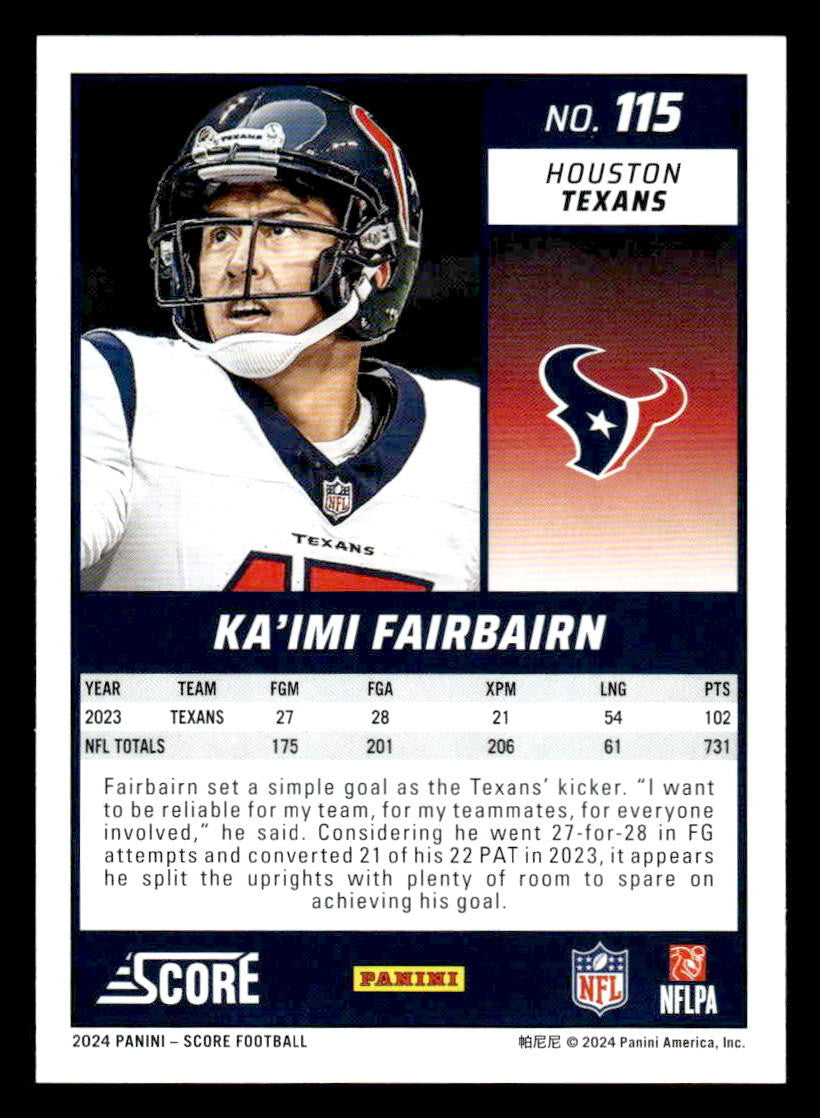 2024 Score #115 Ka'imi Fairbairn