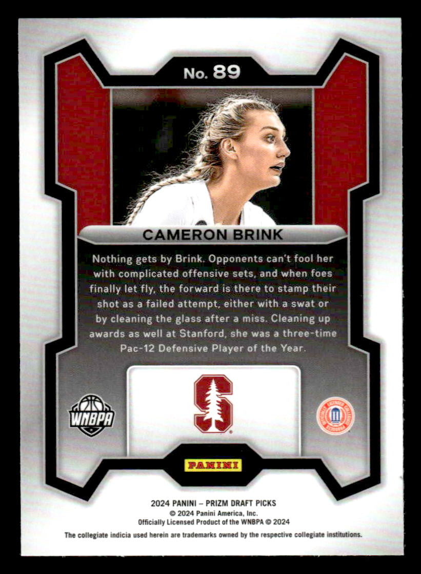 2024 Panini Prizm Draft Picks #89 Cameron Brink