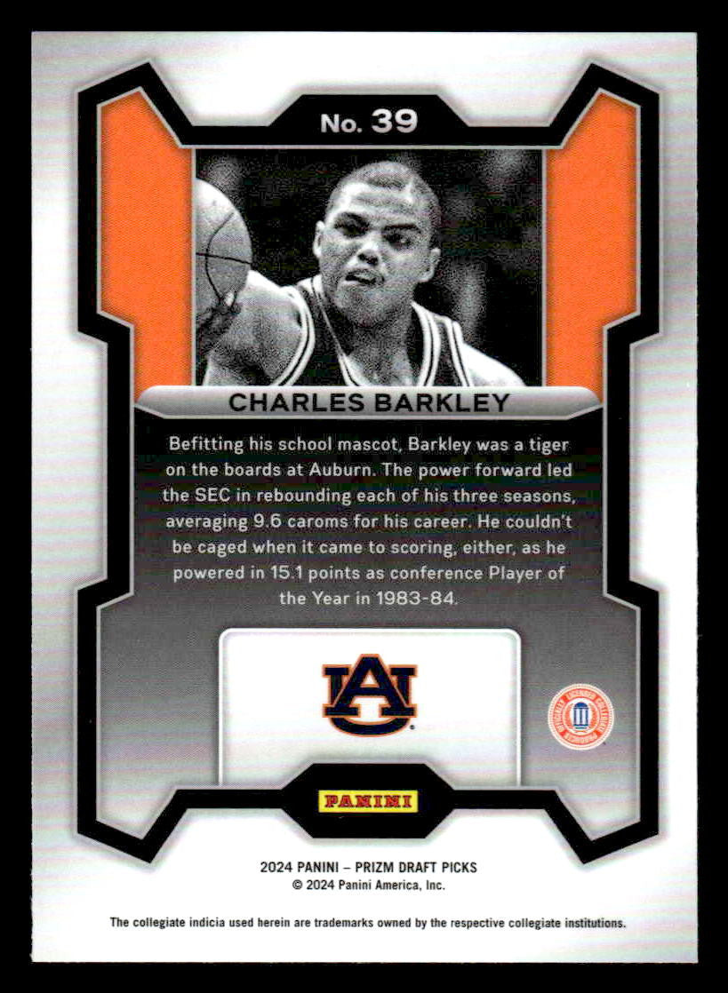 2024 Panini Prizm Draft Picks #39 Charles Barkley