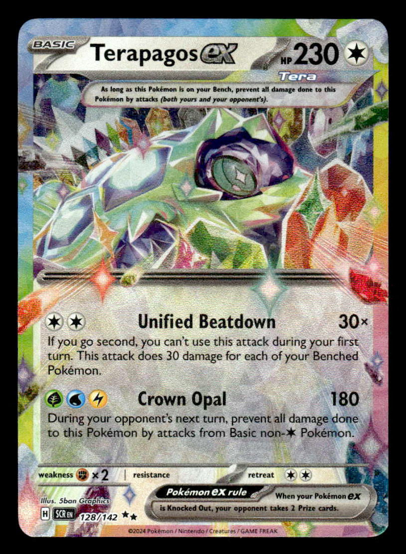SV07: Stellar Crown #128/142 Terapagos ex Double Rare