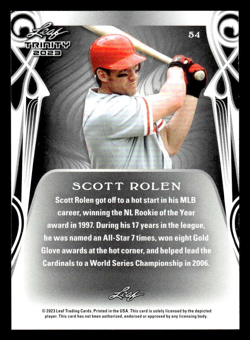 2023 Leaf Trinity #54 Scott Rolen