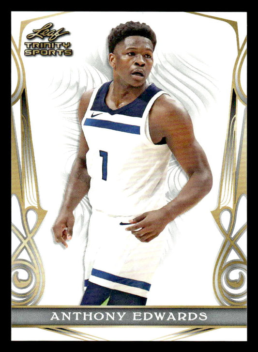 2023 Leaf Trinity #BS-1 Anthony Edwards Base Sports