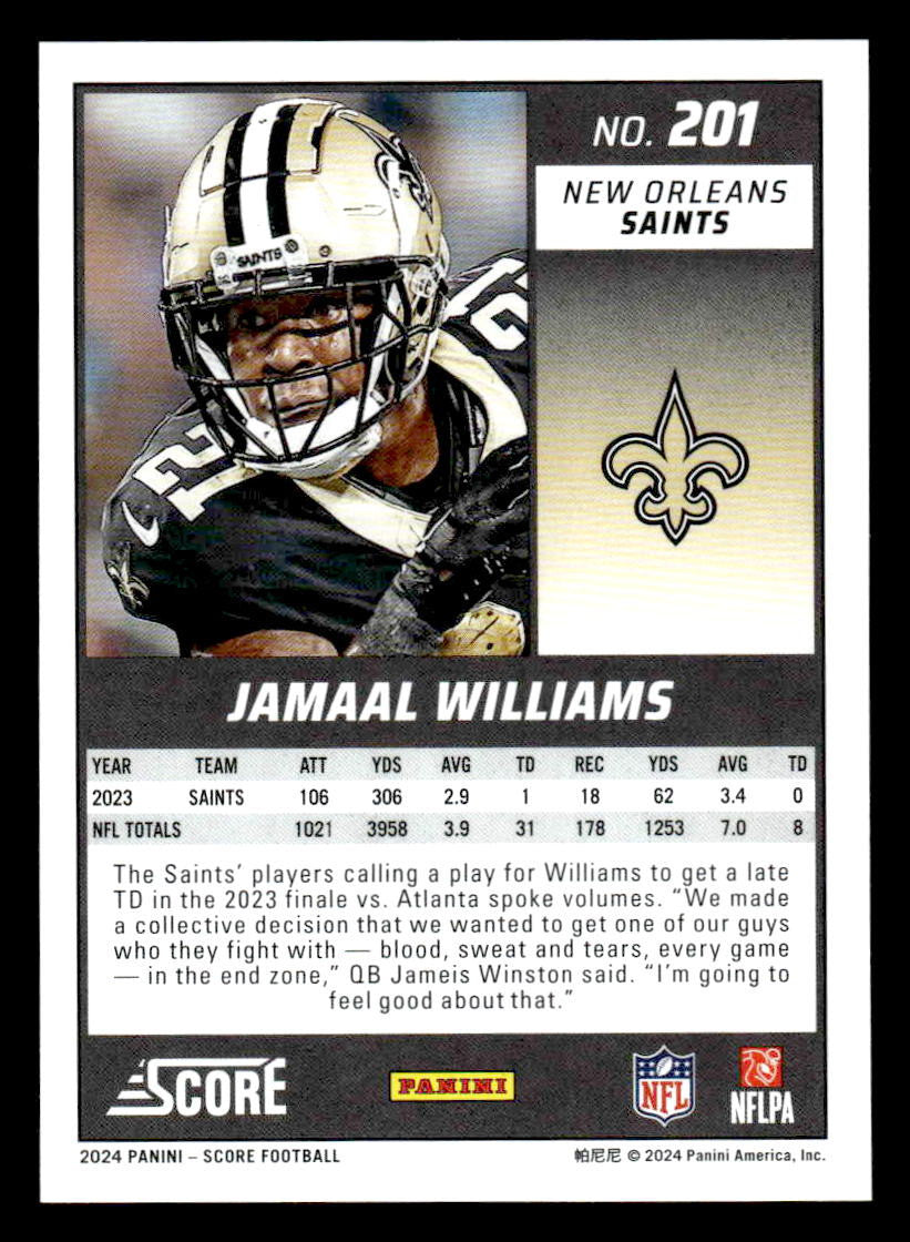 2024 Score #201 Jamaal Williams