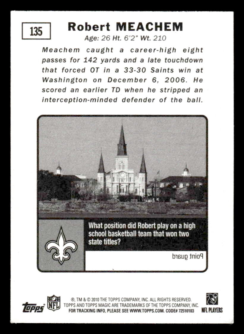2010 Topps Magic #135 Robert Meachem