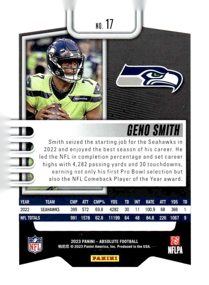 2023 Panini Absolute #17 Geno Smith Retail