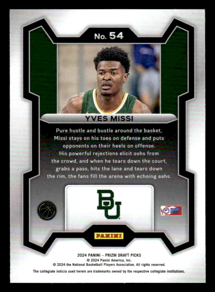 2024 Panini Prizm Draft Picks #54 Yves Missi