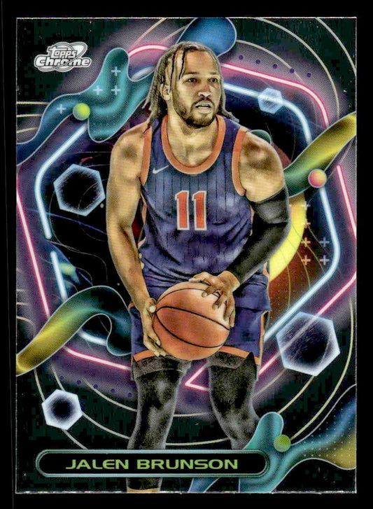 2023-24 Topps Chrome Cosmic #81 Jalen Brunson