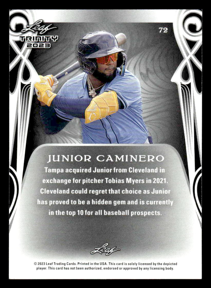 2023 Leaf Trinity #72 Junior Caminero