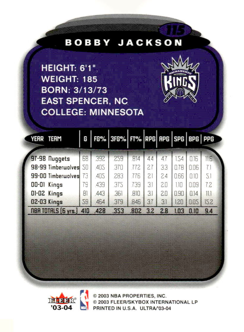 2003-04 Ultra #115 Bobby Jackson