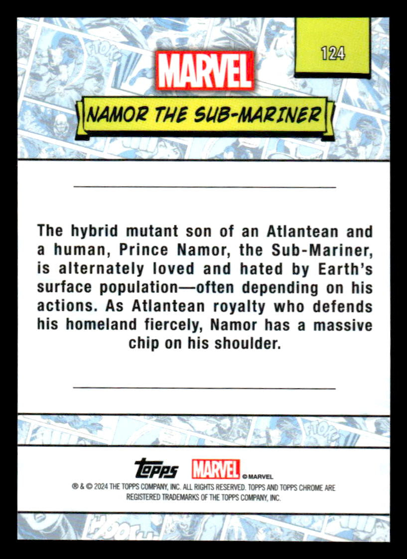 2024 Topps Chrome Marvel #124 Namor the Sub-mariner