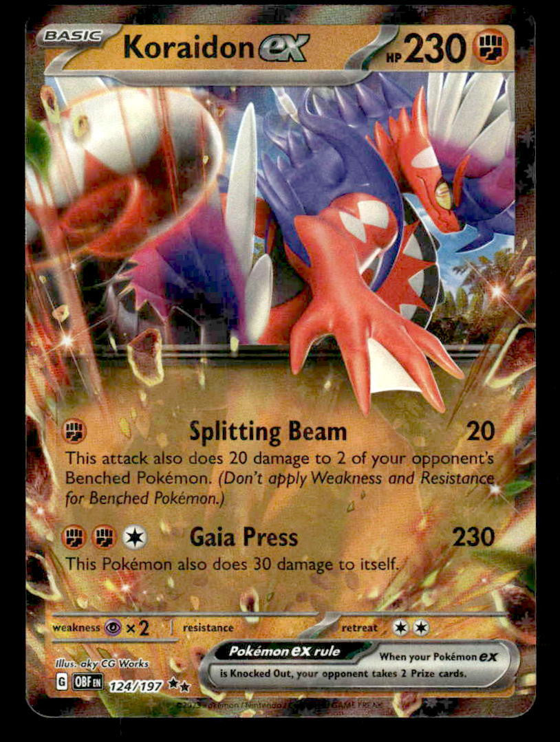 SV03: Obsidian Flames #124/197 Koraidon ex Double Rare