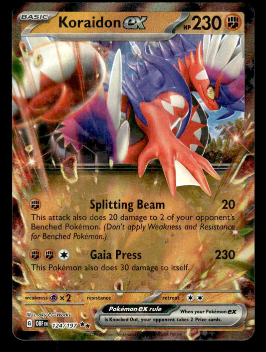 SV03: Obsidian Flames #124/197 Koraidon ex Double Rare
