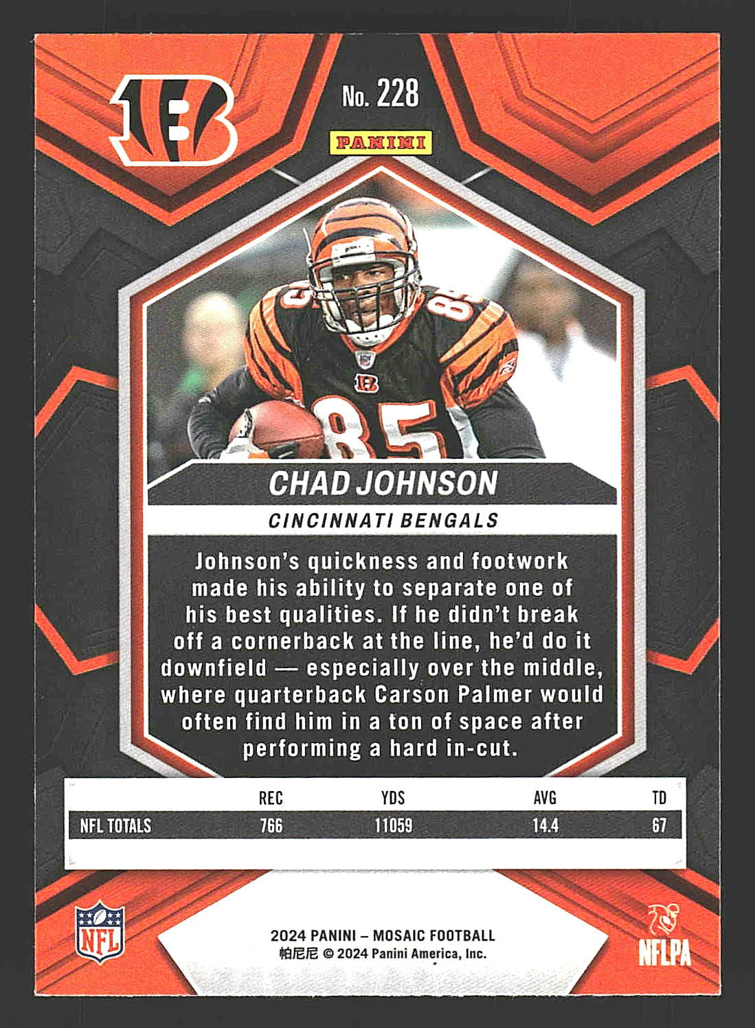 2024 Panini Mosaic #228 Chad Johnson
