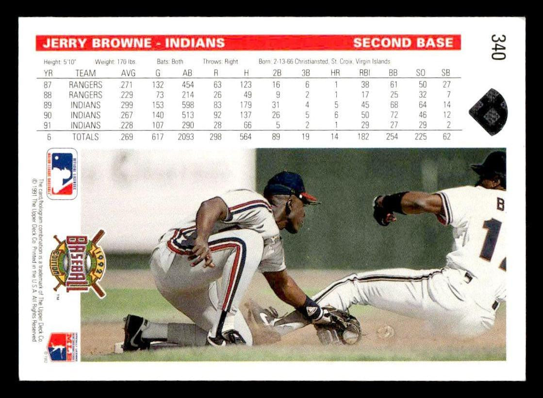 1992 Upper Deck #340 Jerry Browne