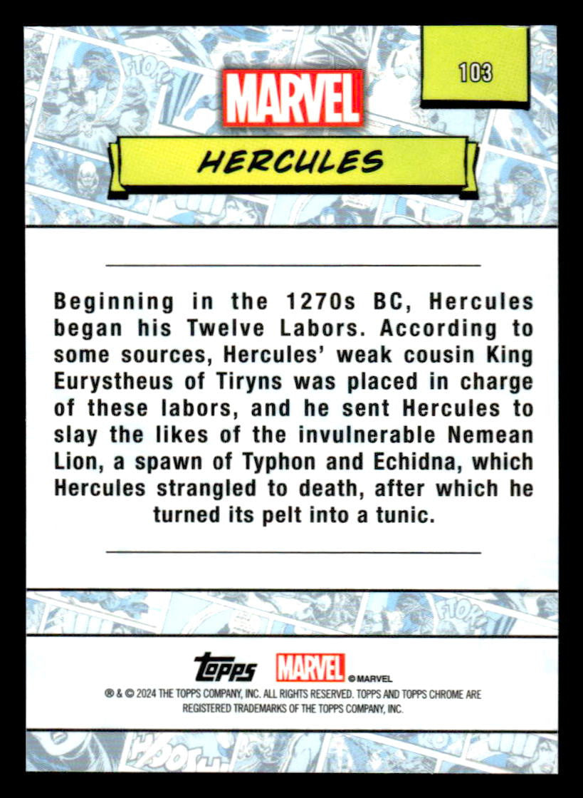 2024 Topps Chrome Marvel #103 Hercules