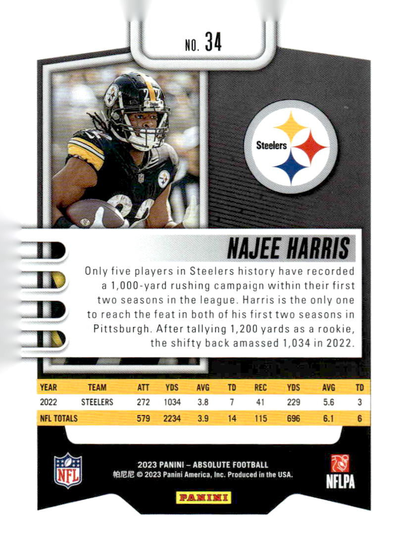 2023 Panini Absolute #34 Najee Harris Retail