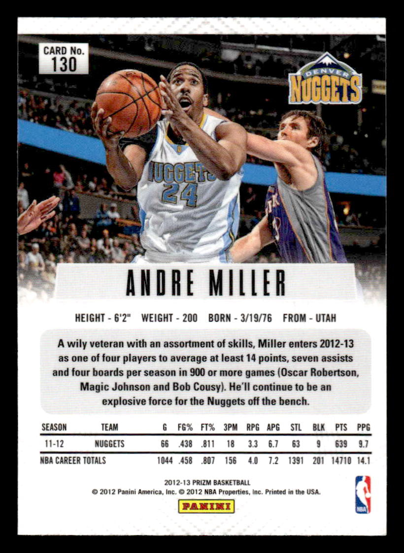 2012-13 Panini Prizm #130 Andre Miller