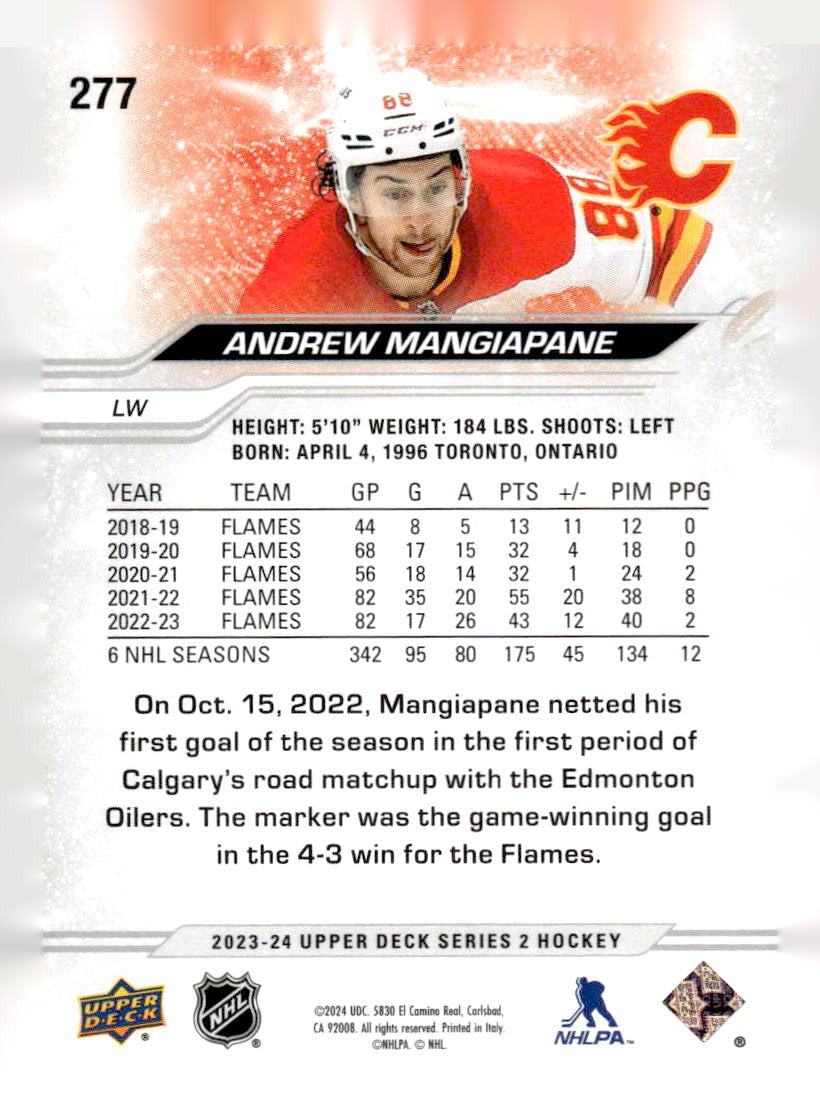 2023-24 Upper Deck #277 Andrew Mangiapane