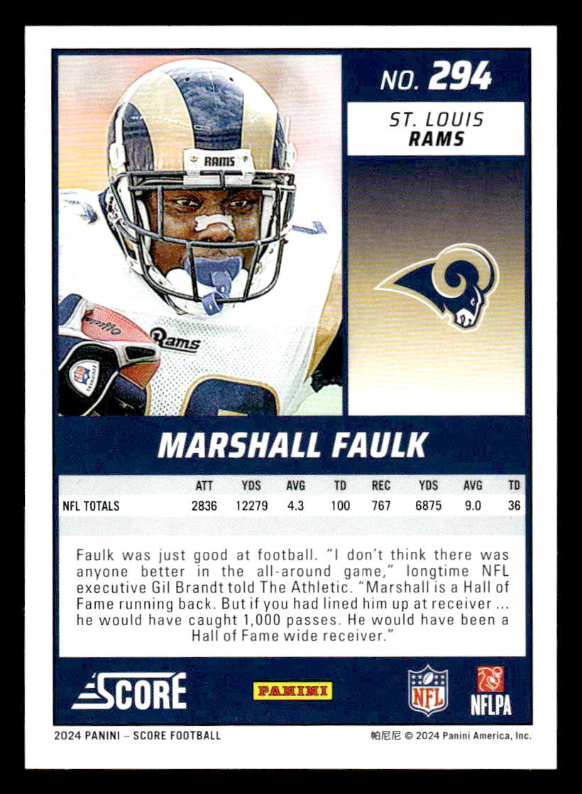 2024 Score #294 Marshall Faulk