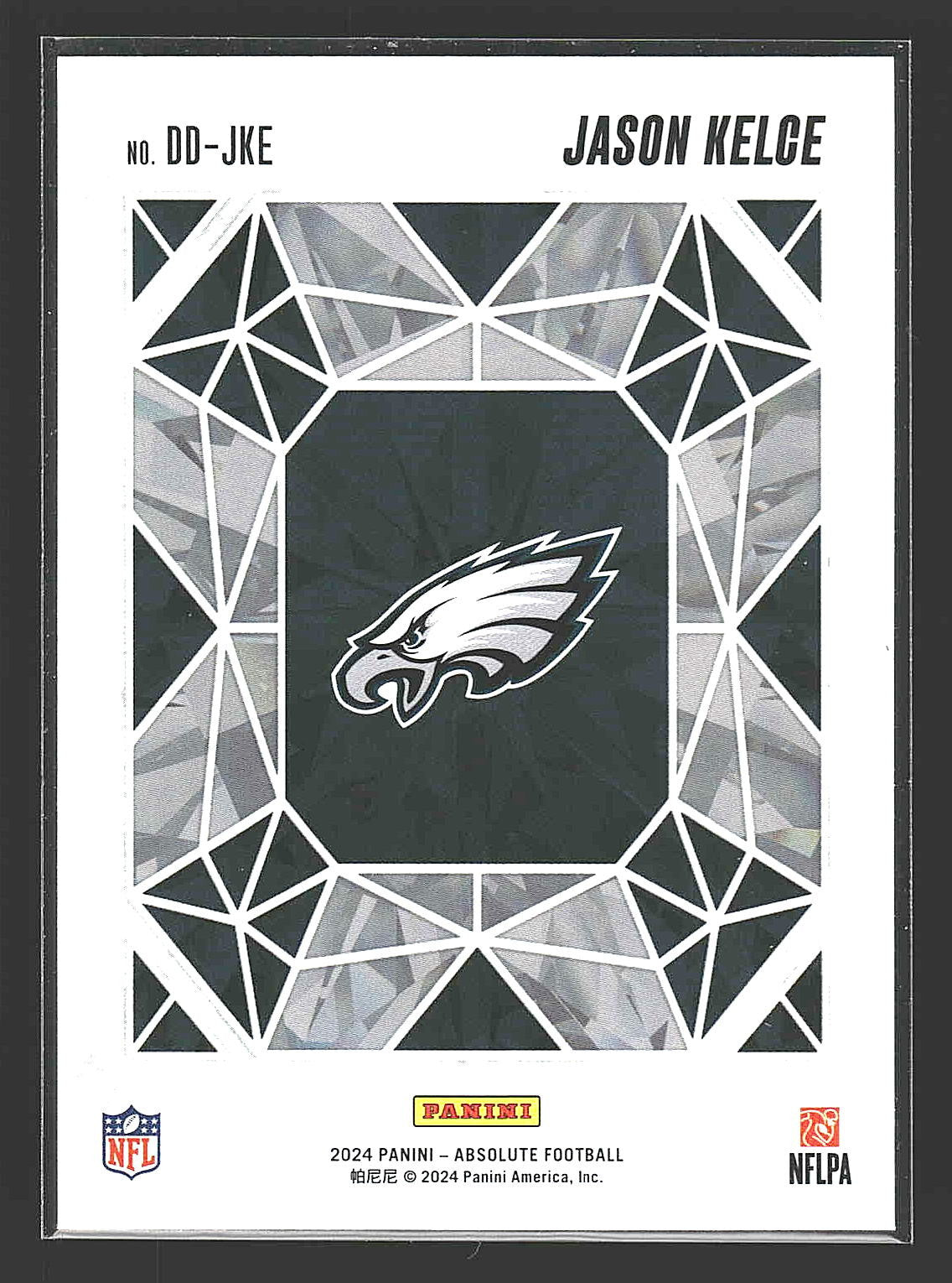 2024 Panini Absolute #DD-JKE Jason Kelce Draft Diamonds