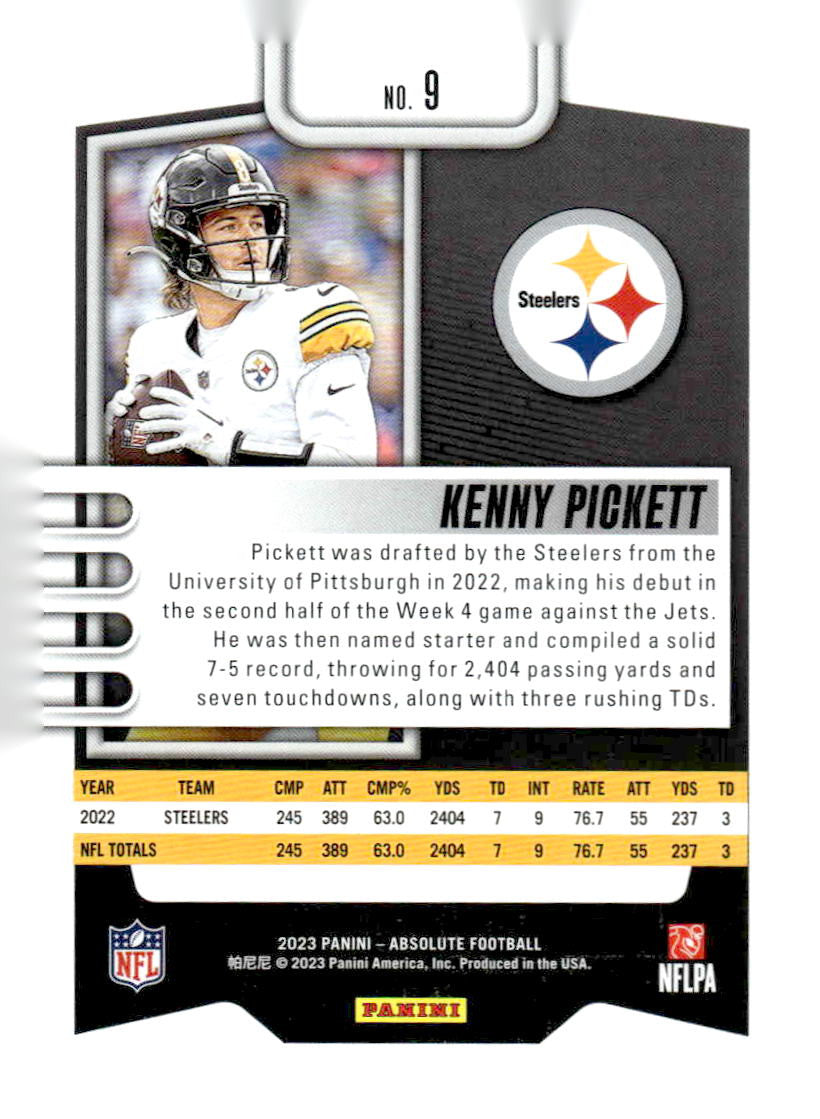 2023 Panini Absolute #9 Kenny Pickett Retail