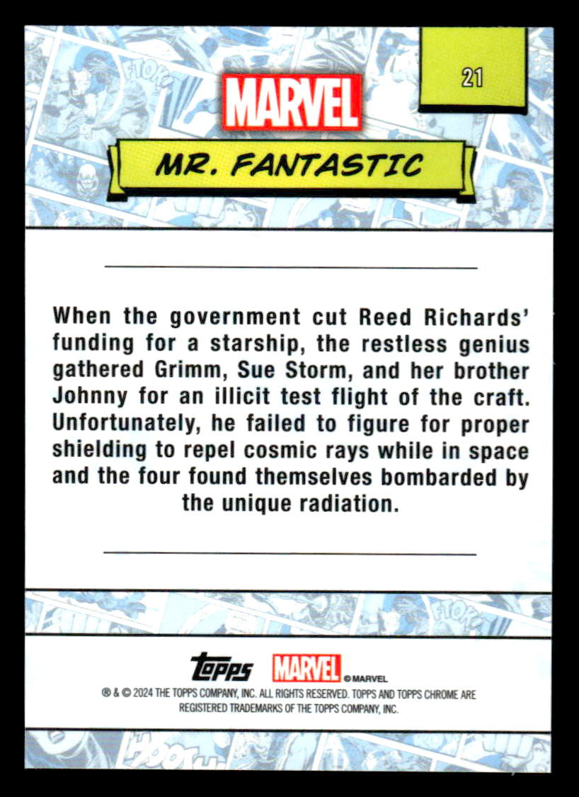 2024 Topps Chrome Marvel #21 Mr. Fantastic