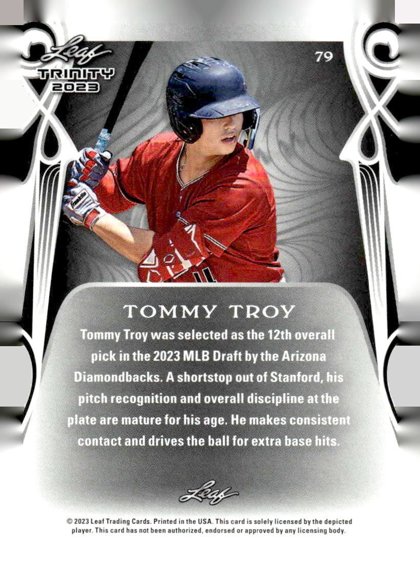 2023 Leaf Trinity #79 Tommy Troy