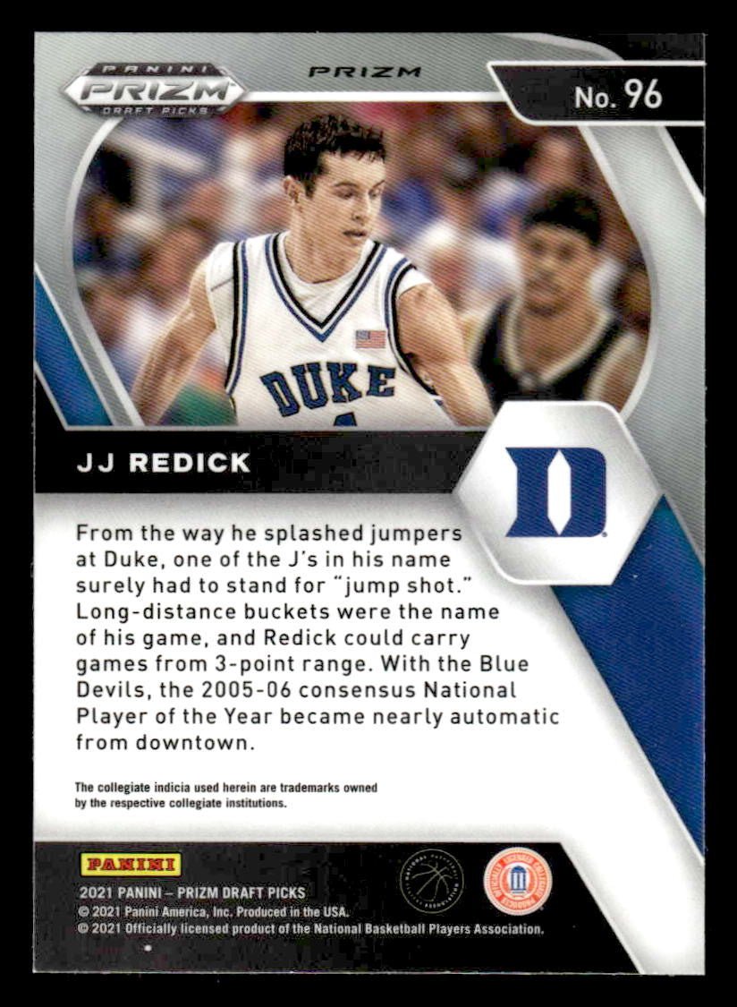 2021 Panini Prizm Draft Picks #96 JJ Redick Red Ice