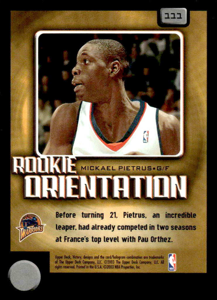 2003-04 Upper Deck Victory #111 Mickael Pietrus