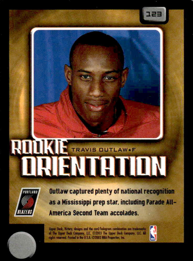 2003-04 Upper Deck Victory #123 Travis Outlaw