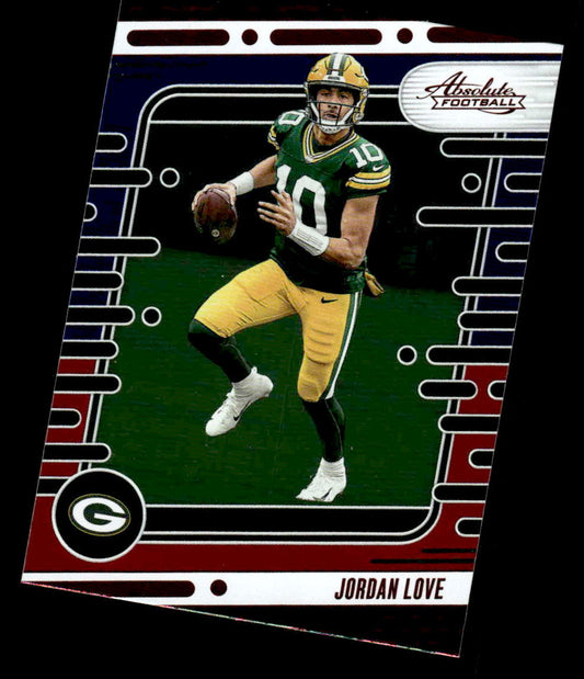 2024 Panini Absolute #37 Jordan Love Red and Blue