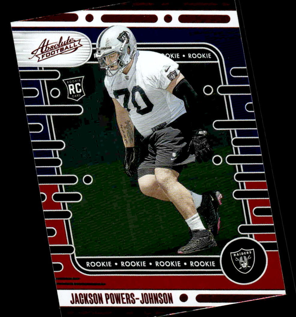 2024 Panini Absolute #144 Jackson Powers-Johnson Red and Blue