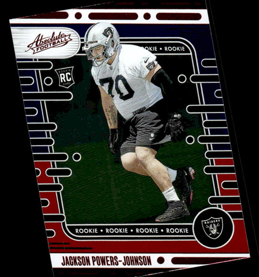 2024 Panini Absolute #144 Jackson Powers-Johnson Red and Blue
