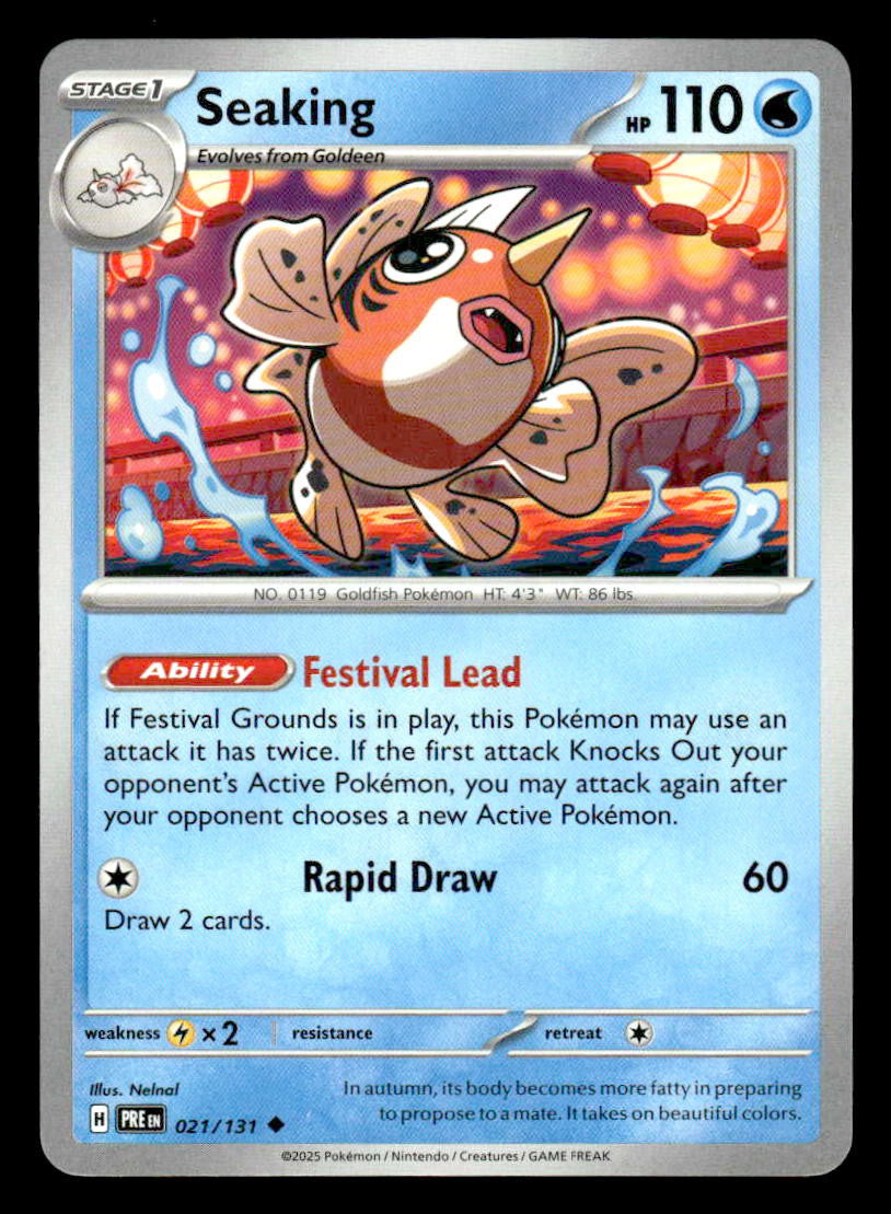 SV: Prismatic Evolutions #021/131 Seaking Uncommon